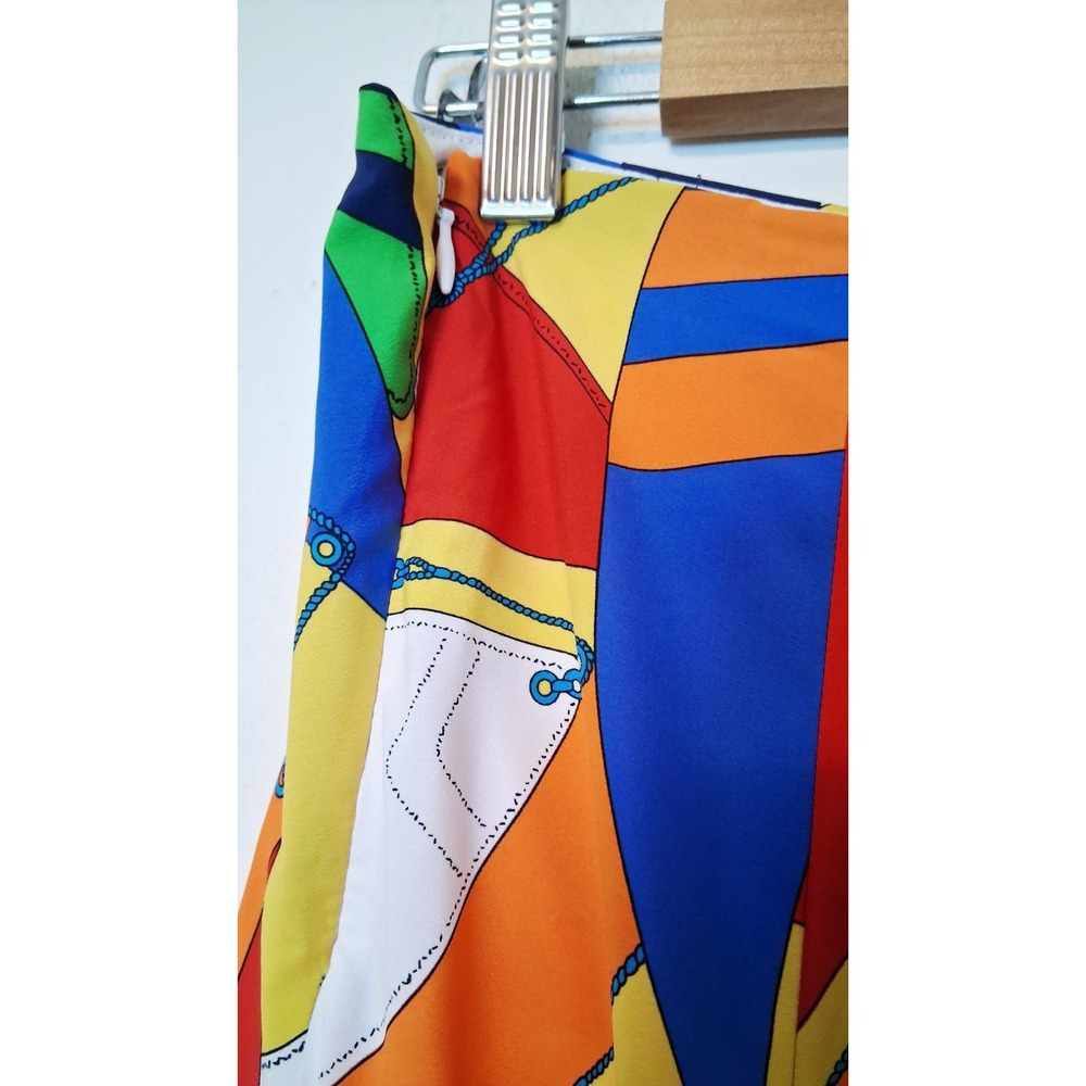 Lauren Ralph LRL Geometric Colorful Skirt Women's Size 6‎ Preppy International - Picture 6 of 7